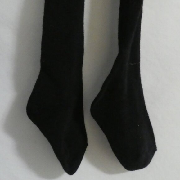 Black Combed Cotton Tights With Feet | Baby Girl | 18-24 months | NWOT - Picture 9 of 9